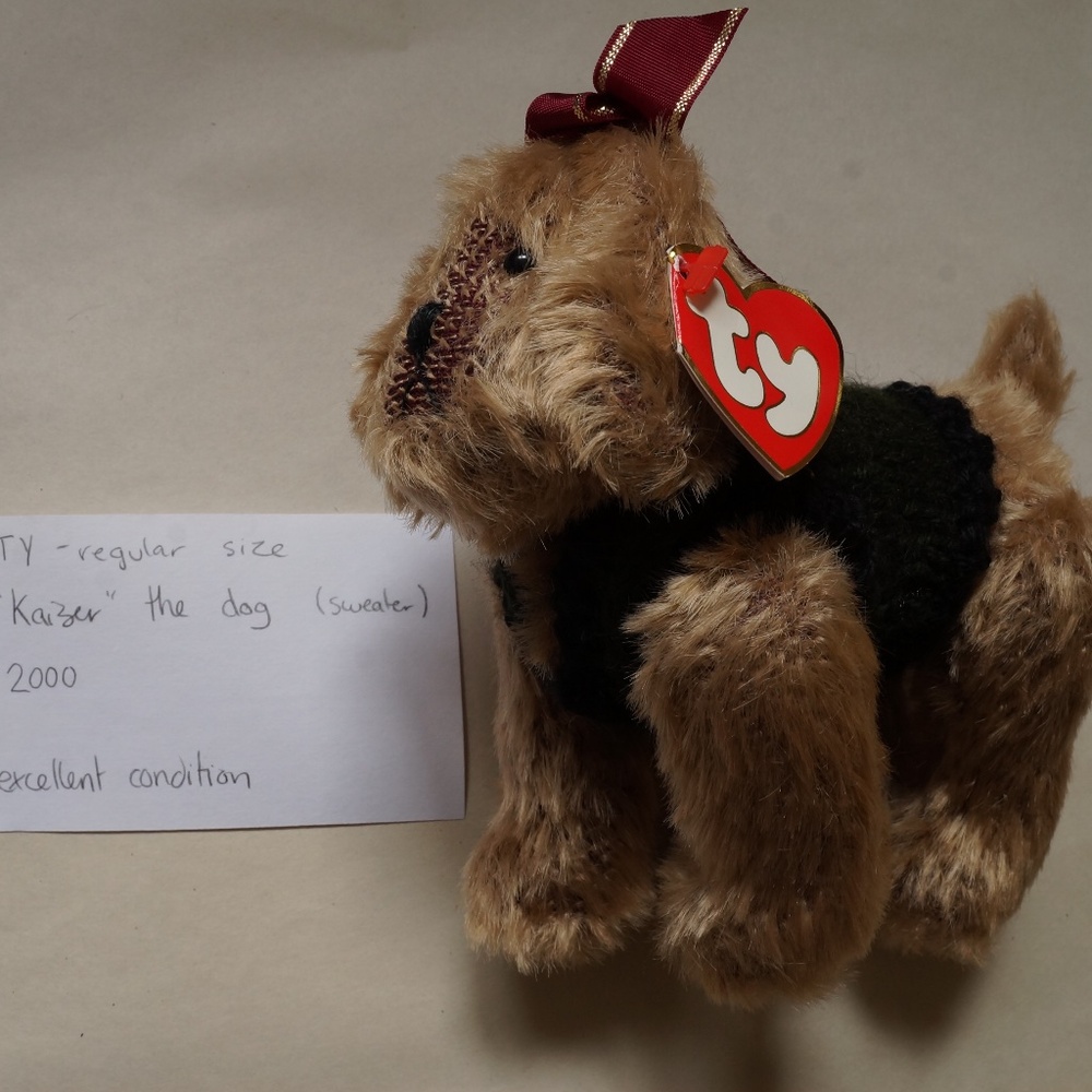 TY - beanie baby - Kaizer the dog (2000)
